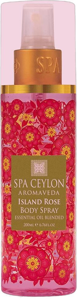 SPA CEYLON Island Rose Body Spray | Floral Aromatic Fragrance Mist for Women |Refreshing Body Spray Perfume with Rose Geranium Oil