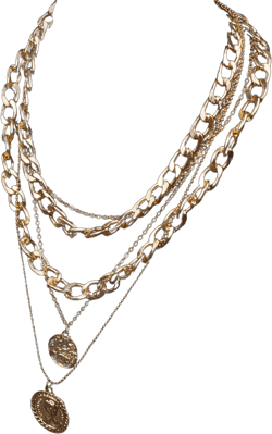 Missgrace Boho Dainty Chunky Coin Layered Choker Necklaces Coin Multilayered Choker Necklace for Women