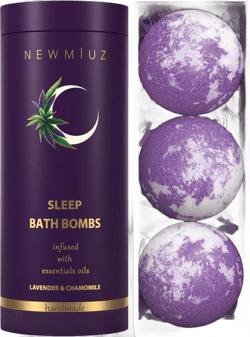 Deep Sleep Bubble Bath Bombs Infused with Lavender Chamomile Essential Oils Moisturizing Bath for Dry Skin and Relaxation Self Care Gift for Women