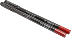 Italia Deluxe 2 Set of 24 Hrs Tattoo Lip liner Pencil Lipliner Pick 1 Color High Pigment Smooth Gliding + ZipBag (2 pcs x 631 SCARLET RED)