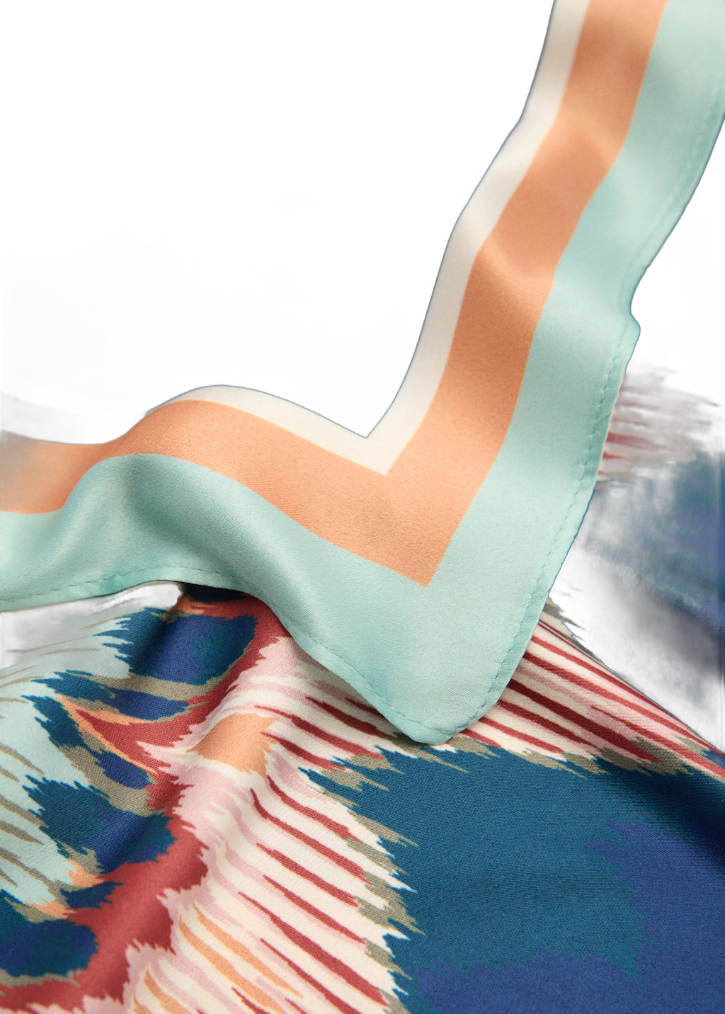 Multicolour print scarf