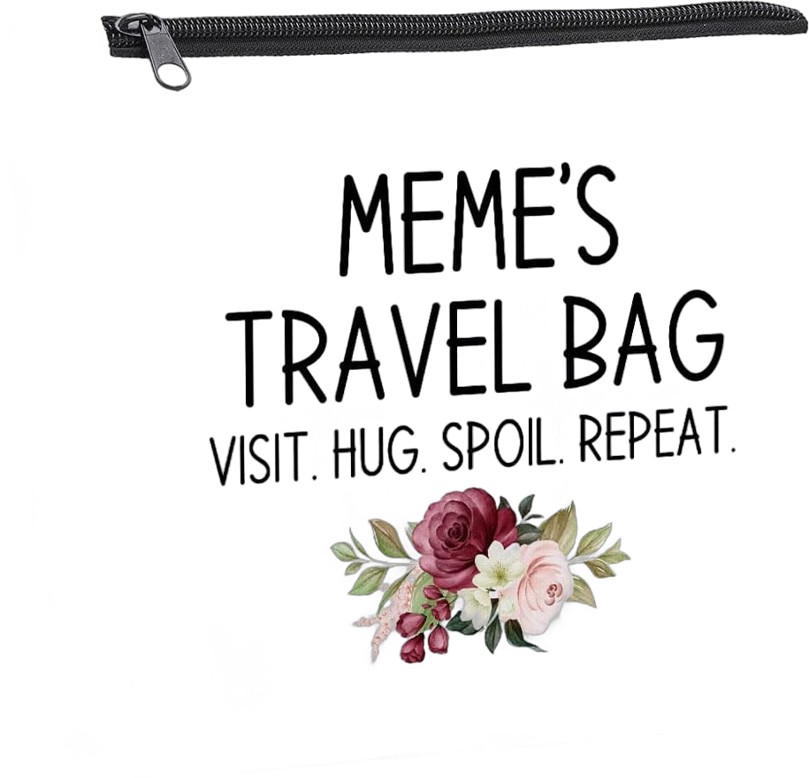 KongMoTree Meme Gifts Grandma Gifts, Mothers Day Gifts for Grandma Makeup Bag Cosmetic Bag Toiletry Bag Travel Organizer, Grandmother Gifts from Granddaughter, Grandma Birthday Gifts Meme-3